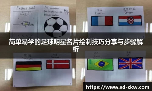 简单易学的足球明星名片绘制技巧分享与步骤解析